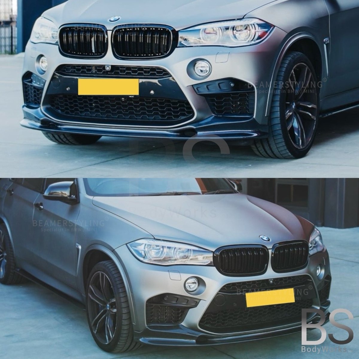 Nieren - BMW X5 F15 / F85 / X6 F16 / F86 - M Look - Hoogglans Zwart | 2014 - 2019 - Beamerstyling.nl