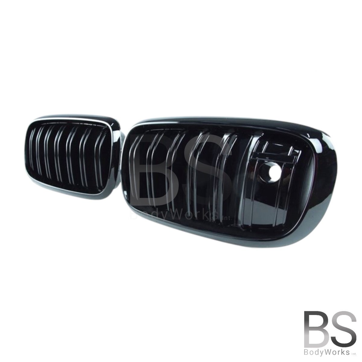 Nieren - BMW X5 F15 / F85 / X6 F16 / F86 - M Look - Met Camera - Hoogglans Zwart | 2014 - 2019 - Beamerstyling.nl