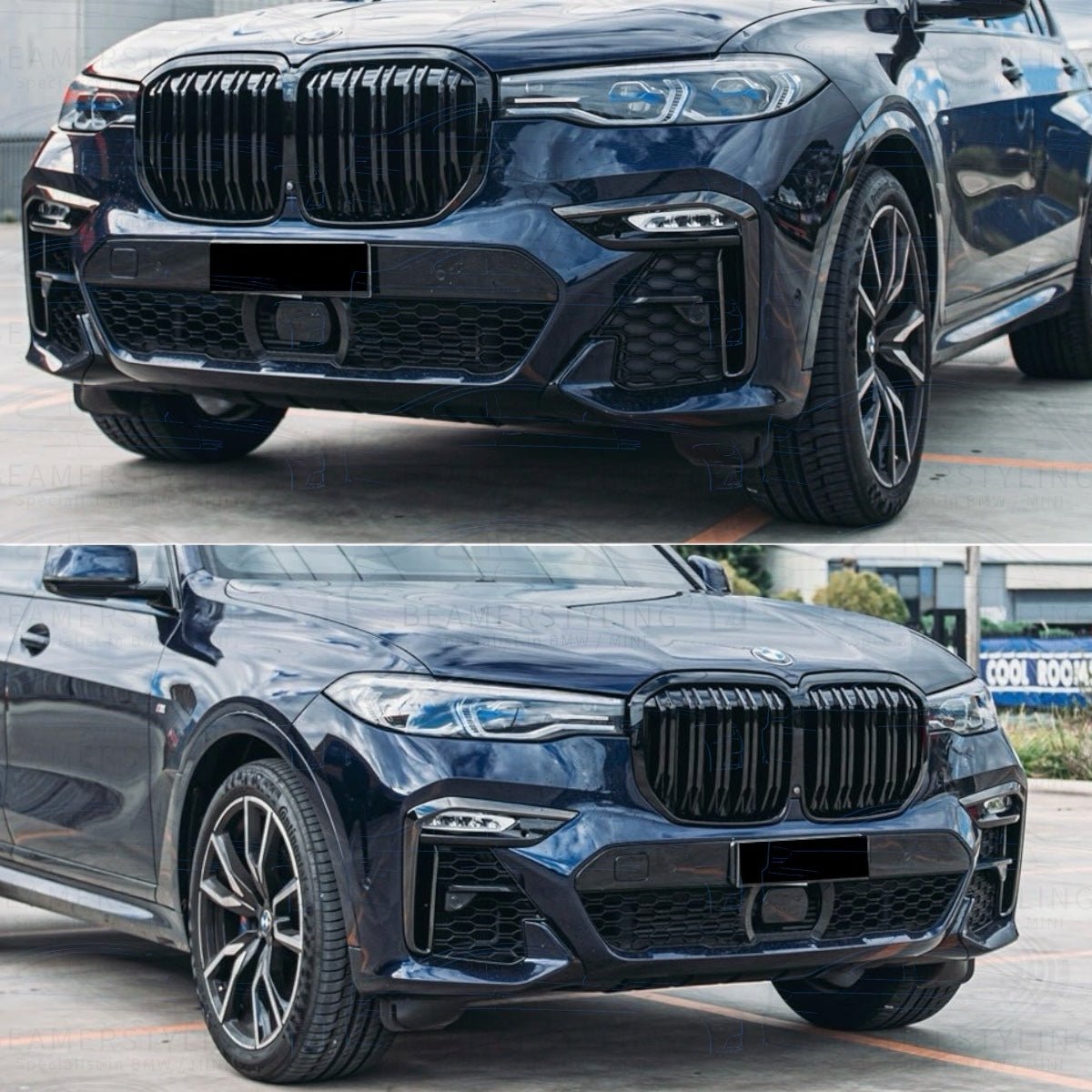 Nieren - BMW X7 G07 - M Look V2 - Hoogglans Zwart | 2019 - 06/2022 - Beamerstyling.nl