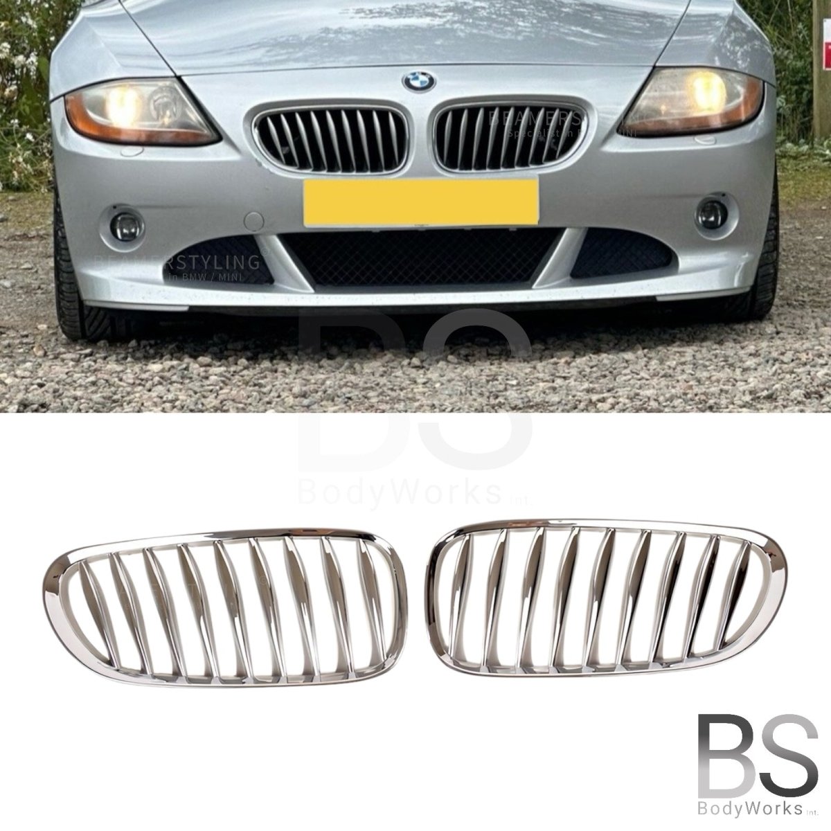 Nieren - BMW Z4 E85 / E86 - Chroom | 2003 - 2009 - Beamerstyling.nl