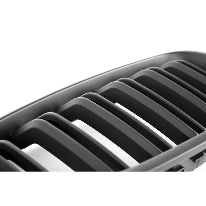 Nieren / Grill Delen Mat Zwart Dubbel Spijls BMW 5 Serie F10 / F11 - Beamerstyling.nl