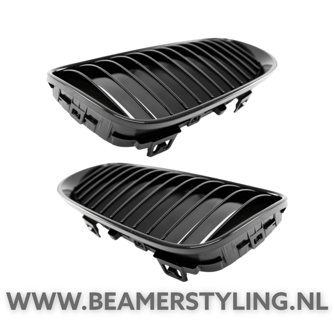 Nieren Set Hoogglans Zwart BMW E92 / E93 2010 - 2013 - Beamerstyling.nl