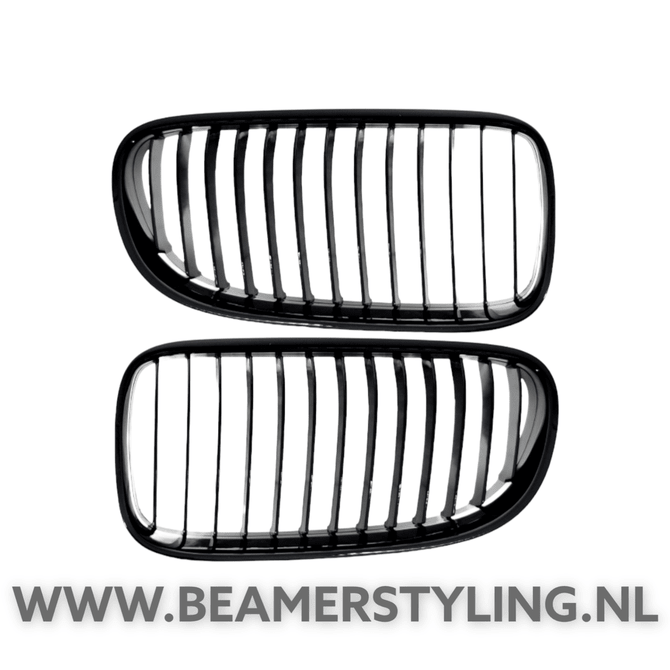 Nieren Set Hoogglans Zwart BMW E92 / E93 2010 - 2013 - Beamerstyling.nl