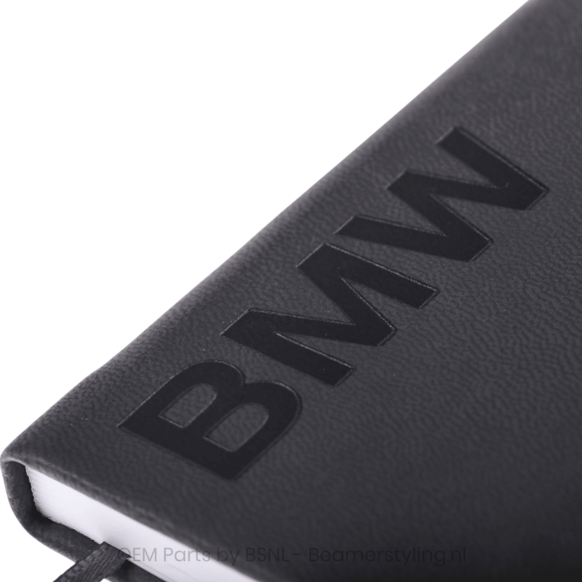 Notitieboekje - Leder look - Met BMW Woordmerk | Space Grijs - Beamerstyling.nl