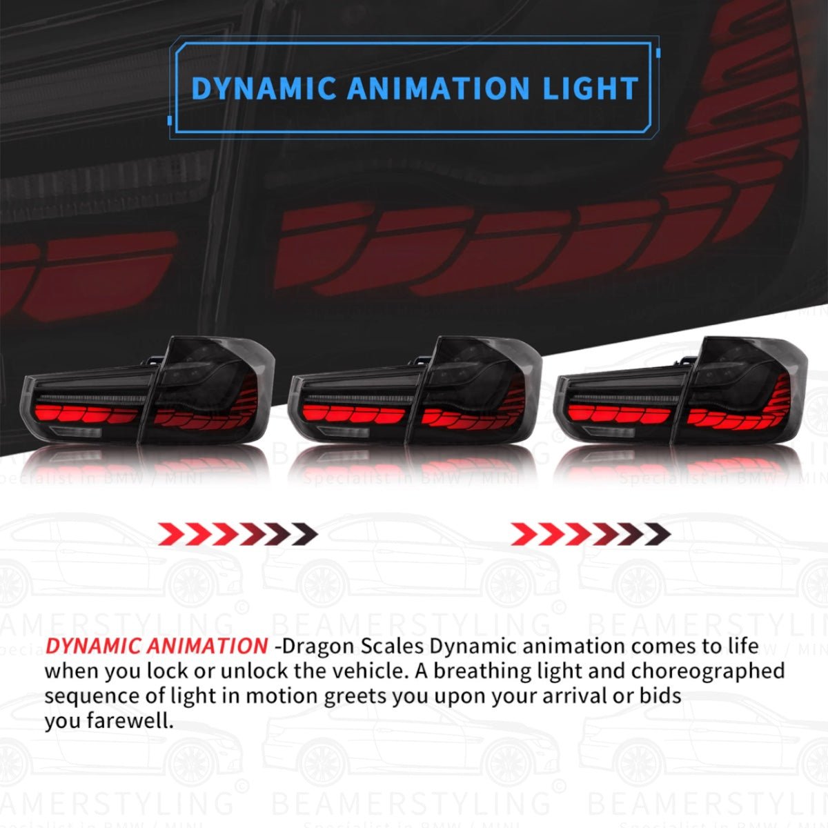 OLED Achterlichten - BMW F30 & F80 - Gts Design - Smoke | 2011-2019 - Beamerstyling.nl