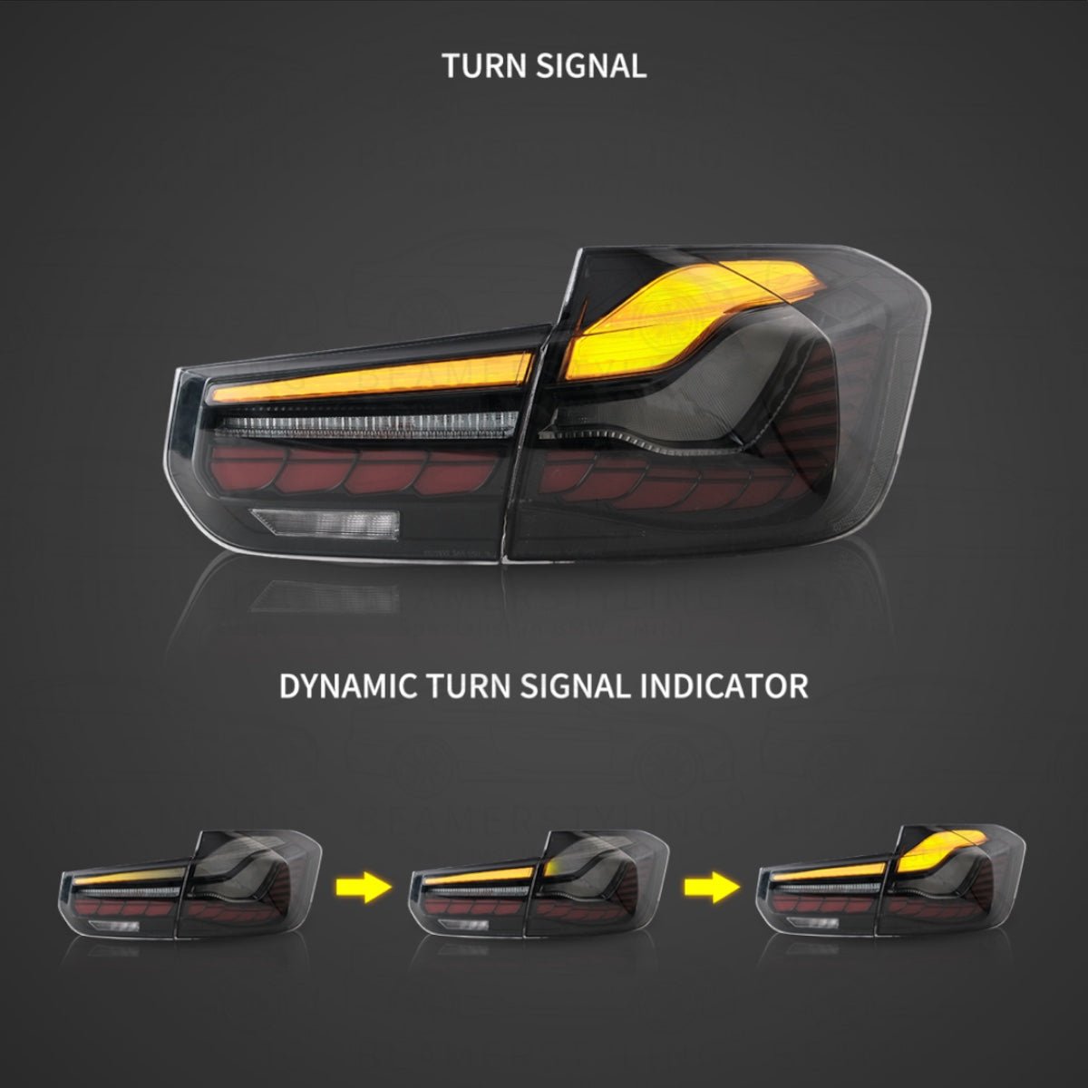 OLED Achterlichten - BMW F30 & F80 - Gts Design - Smoke | 2011-2019 - Beamerstyling.nl