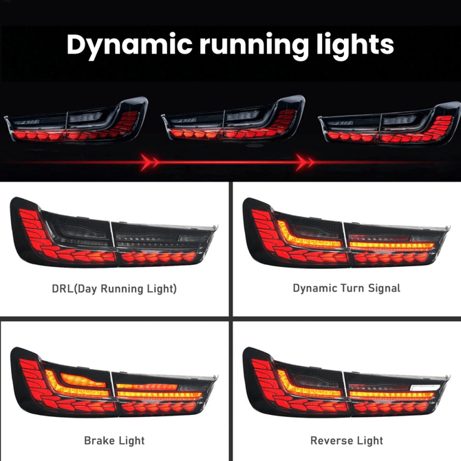 OLED Achterlichten - BMW G20 Sedan - Vol LED - Smoke/Rood - 2019-2022 - Beamerstyling.nl
