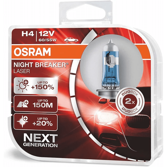 Osram | Night Breaker Laser - Next Generation | H4 Autolampen | Duo Pack 12V 55W - Beamerstyling.nl
