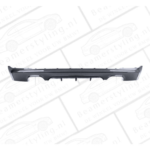 Performance Diffuser Carbon Look BMW F22 / F23 4 Uitlaten - Beamerstyling.nl