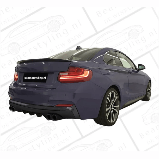 Performance Diffuser Carbon Look BMW F22 / F23 4 Uitlaten - Beamerstyling.nl