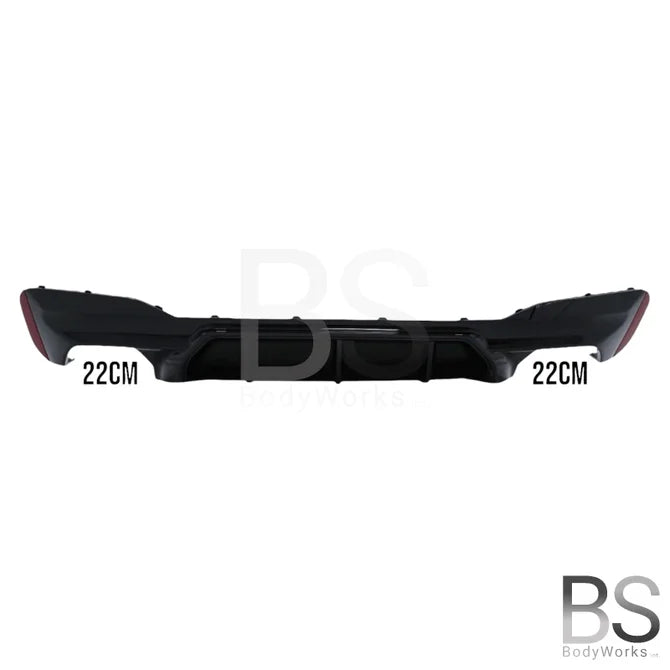 Diffuser - BMW G30 / G31 - M5 Look - Hoogglans Zwart | 17-23