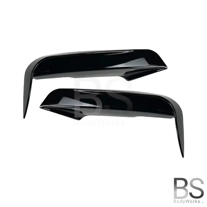 Canards - BMW F30 / F31 - Voor M Pakket - Hoogglans Zwart | 12-19