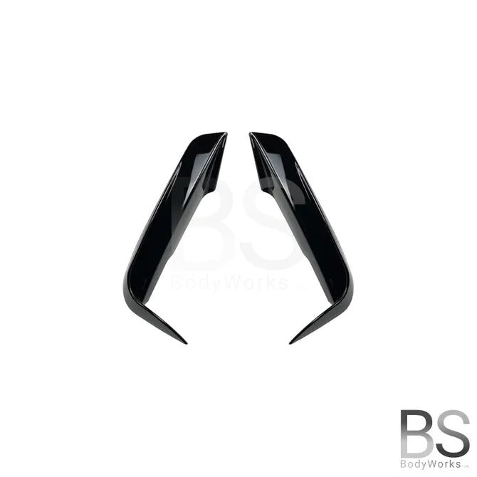 Canards - BMW F30 / F31 - Voor M Pakket - Hoogglans Zwart | 12-19