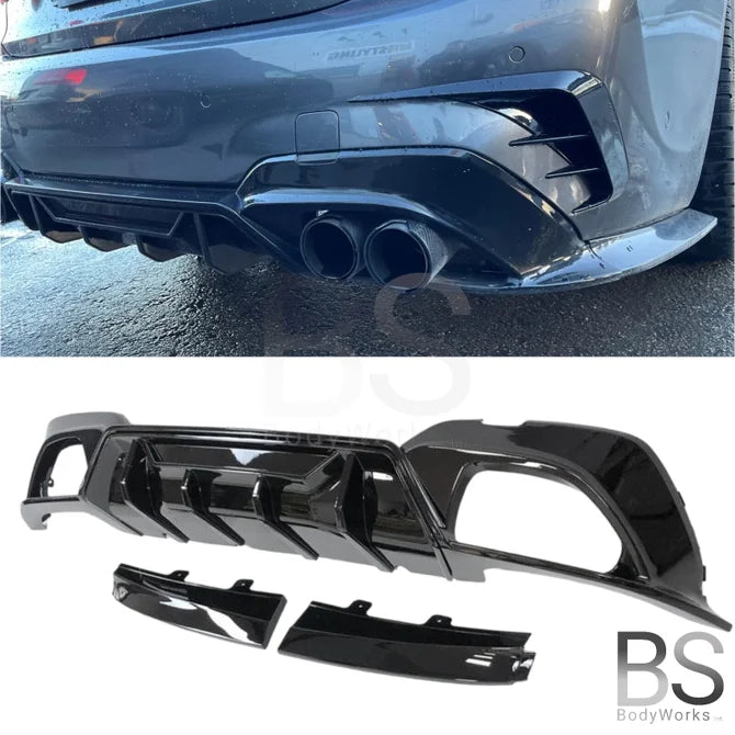 Diffuser - BMW G20 / G21 - Competition Look - Hoogglans Zwart | 19-22