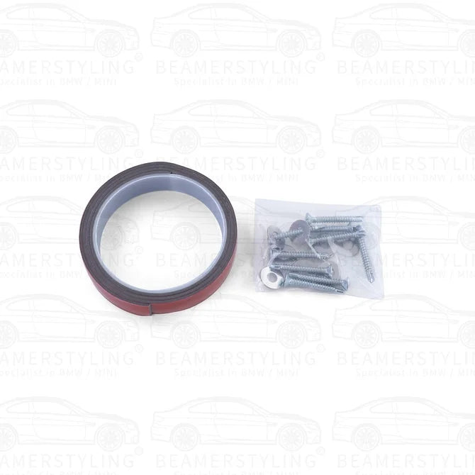 Front Lip - BMW E90 / E91 - Voor M Pakket - Hoogglans Zwart | 05-08