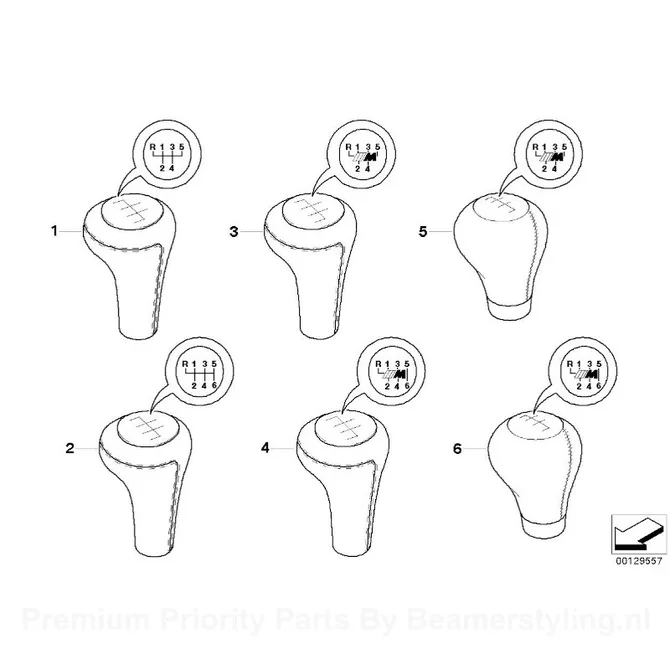 Pook Knop - BMW E46 - M Sport - Short Shifter - 5 Bak | Origineel BMW - Beamerstyling.nl