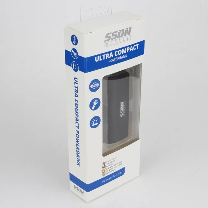 Power Bank - Ultra Compact - Met Zaklamp | 2200 Mah - Beamerstyling.nl