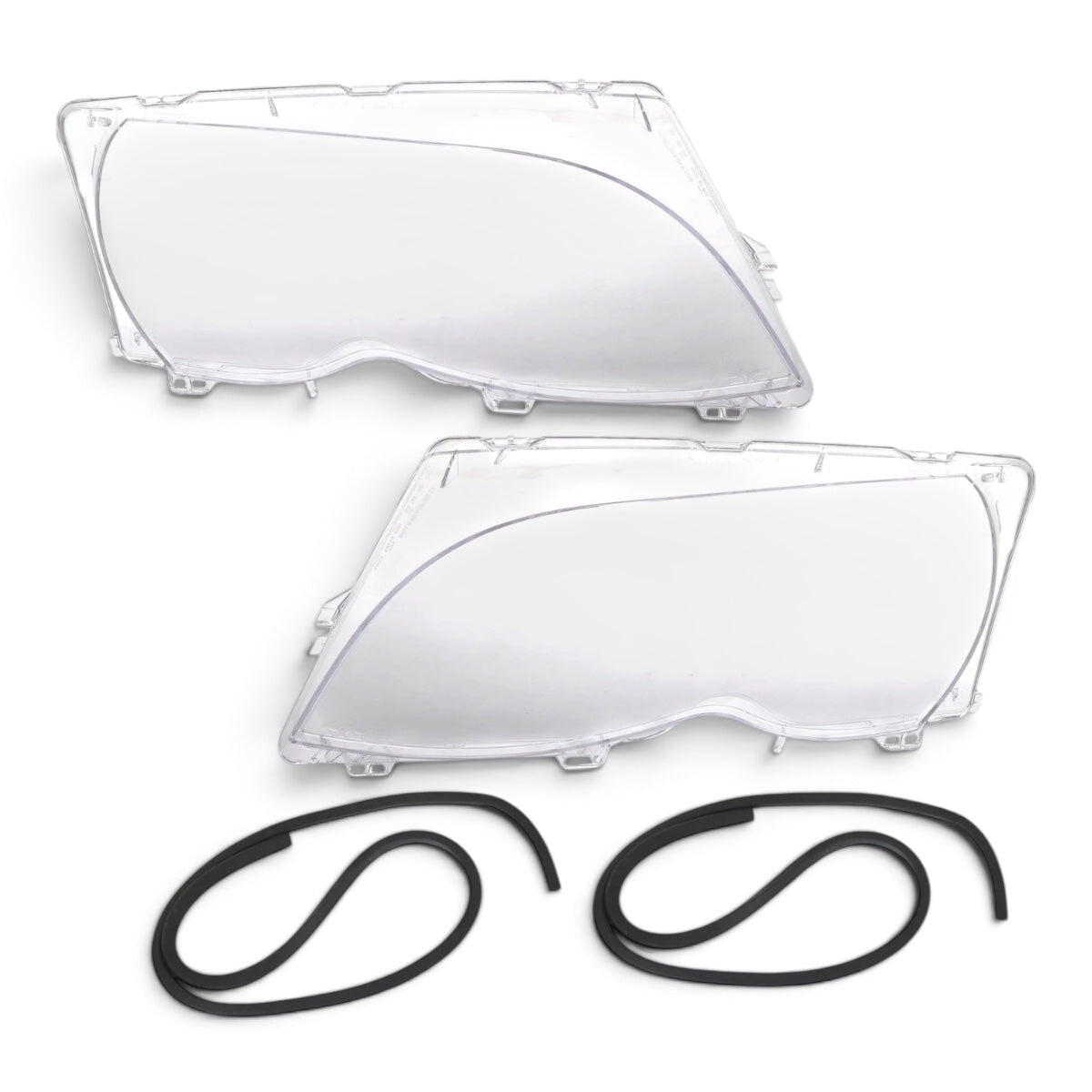 Set Koplampglazen - BMW 3 Serie E46 Sedan & Touring – Halogeen & Xenon | 2001-2005 - Beamerstyling.nl
