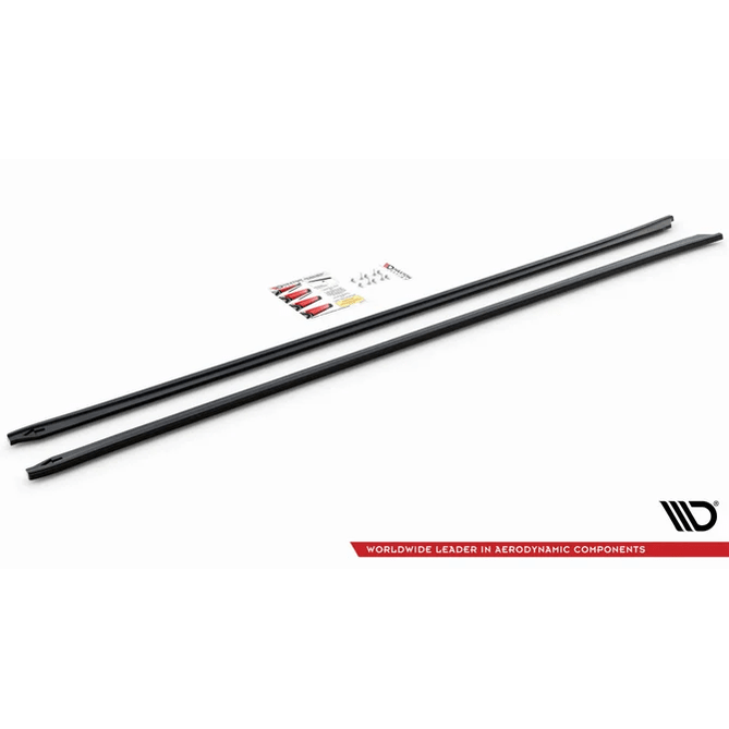 Side Skirt Extensions - BMW G30 / G31 - Maxton Design — Hoogglans Zwart - Beamerstyling.nl