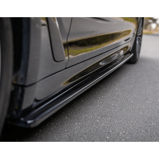 Side Skirt Extensions - BMW G30 / G31 - Maxton Design - Voor M Pakket — Hoogglans Zwart - Beamerstyling.nl