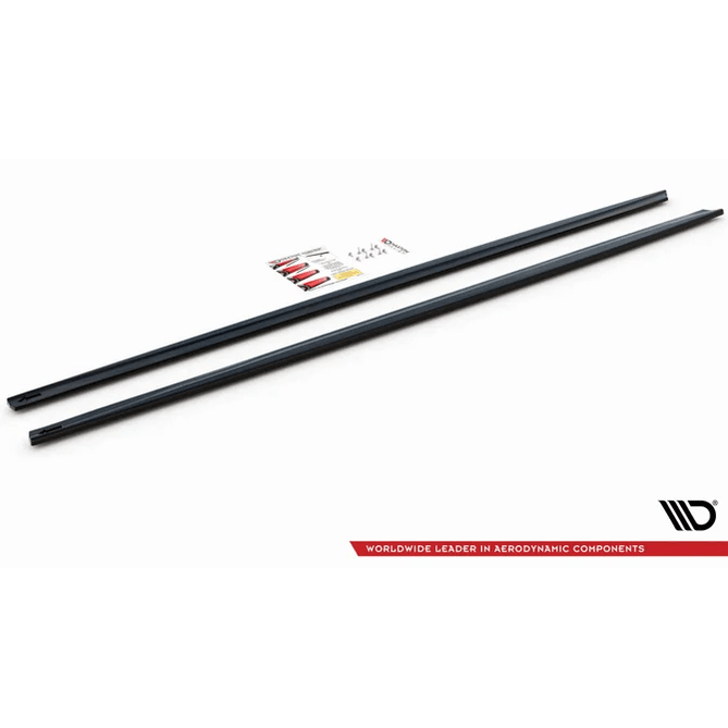 Side Skirt Extensions - BMW M5 F90 - Maxton Design — Hoogglans Zwart - Beamerstyling.nl