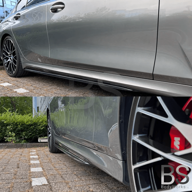 Side Skirt Extensions - BMW Serie G20 / G21 - Hoogglans Zwart | 2019 - 2022 - Beamerstyling.nl
