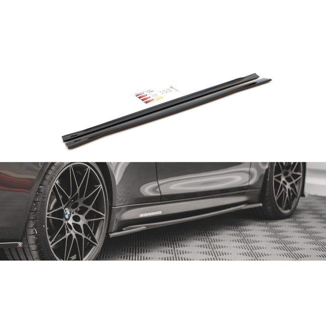 Side Skirt Extensions V2 - BMW M3 F80 & M4 F82 / F83 - Maxton Design - Beamerstyling.nl