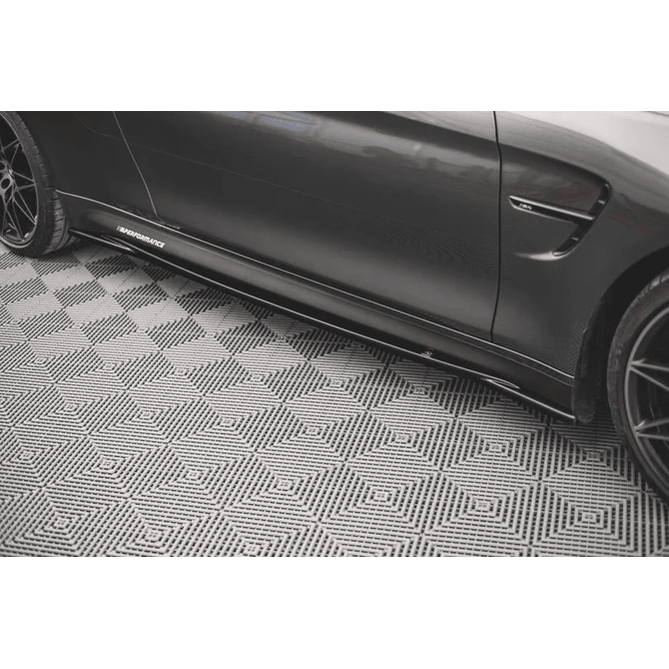 Side Skirt Extensions V2 - BMW M3 F80 & M4 F82 / F83 - Maxton Design - Beamerstyling.nl