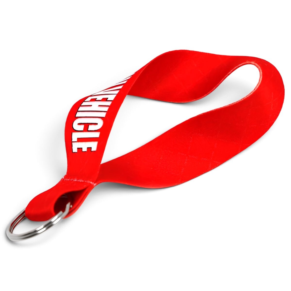 Sleutelhanger - Korte lanyard - Met opschrift “Attention: Low Vehicle” | Rood - Beamerstyling.nl