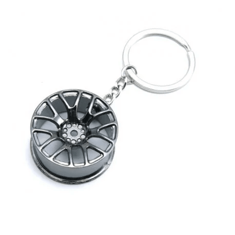 Sleutelhanger - Velg - Zwart / Chrome - Beamerstyling.nl