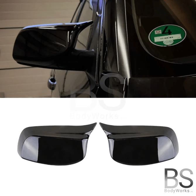 Spiegelkappen - BMW E60 / E61 - M Optiek - Hoogglans Zwart | 2003-2007 - Beamerstyling.nl