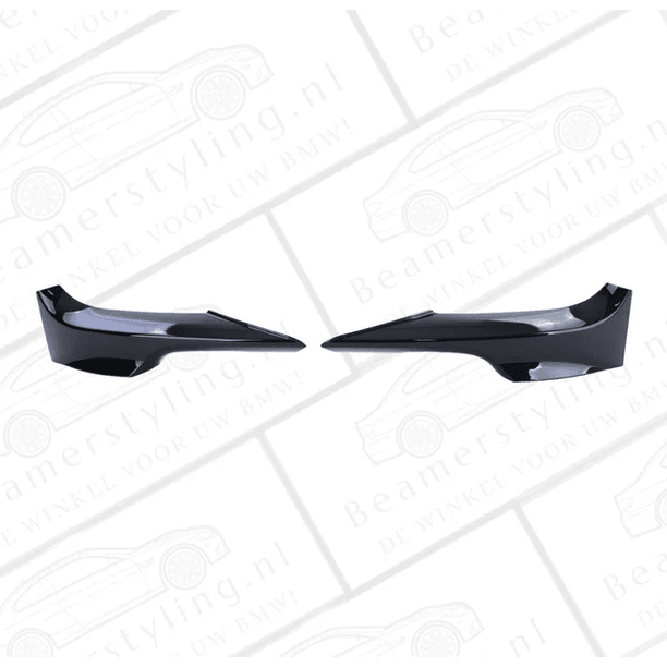 Splitters - BMW E92 / E93 - Voor M Pakket - Hoogglans Zwart | 2006-2010 - Beamerstyling.nl