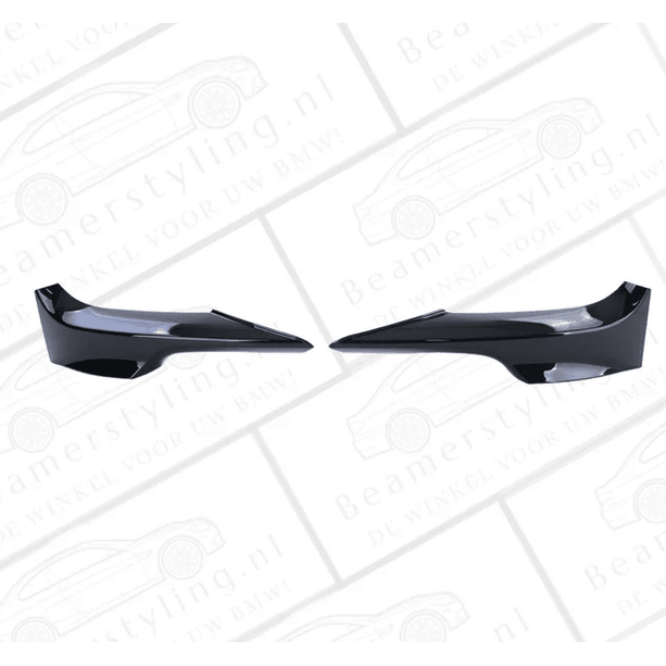 Splitters - BMW E92 / E93 - Voor M Pakket - Hoogglans Zwart | 2006-2010 - Beamerstyling.nl