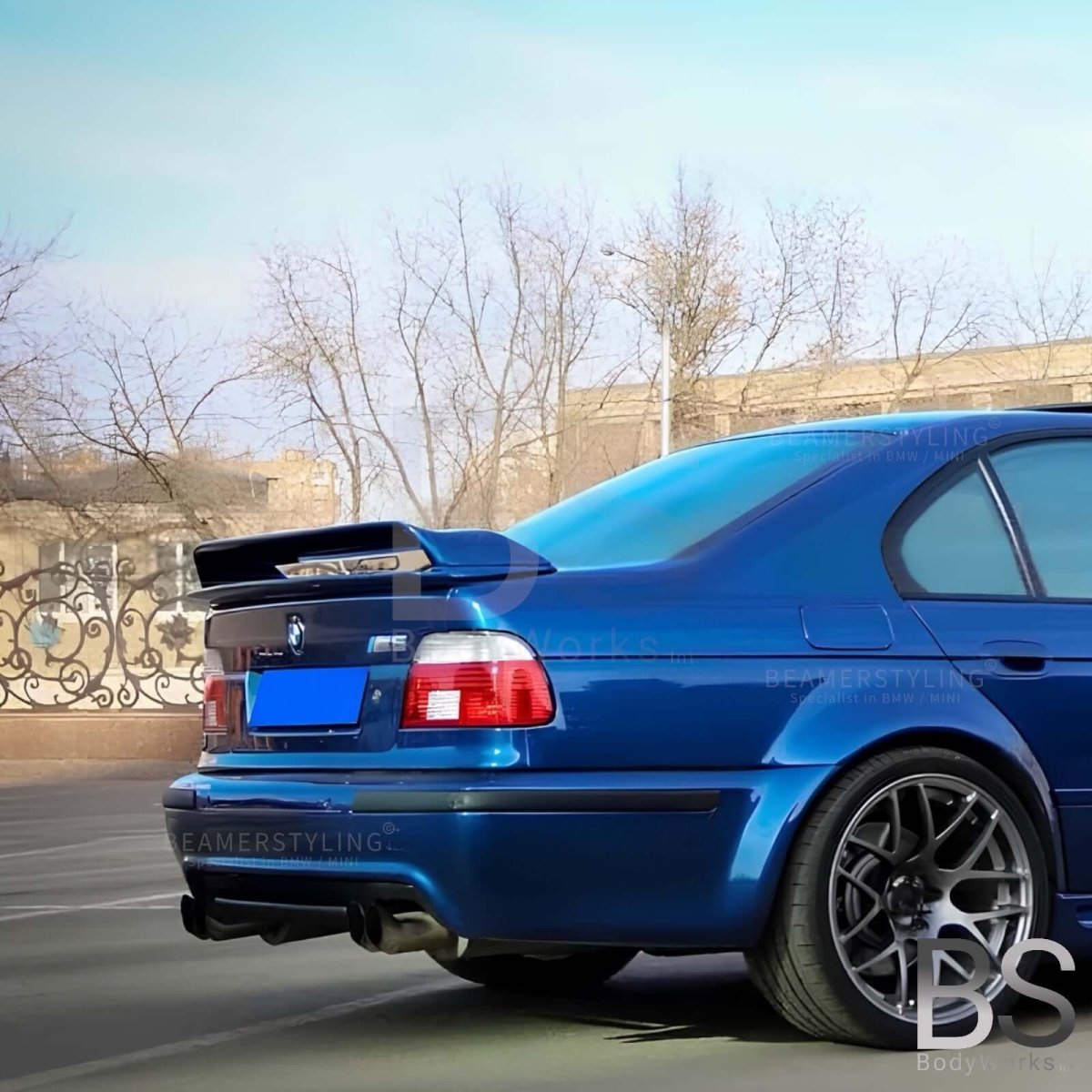 Spoiler - BMW 5 Serie E39 Sedan - Hamann Style - Hoogglans Zwart | 95 - 03 - Beamerstyling.nl