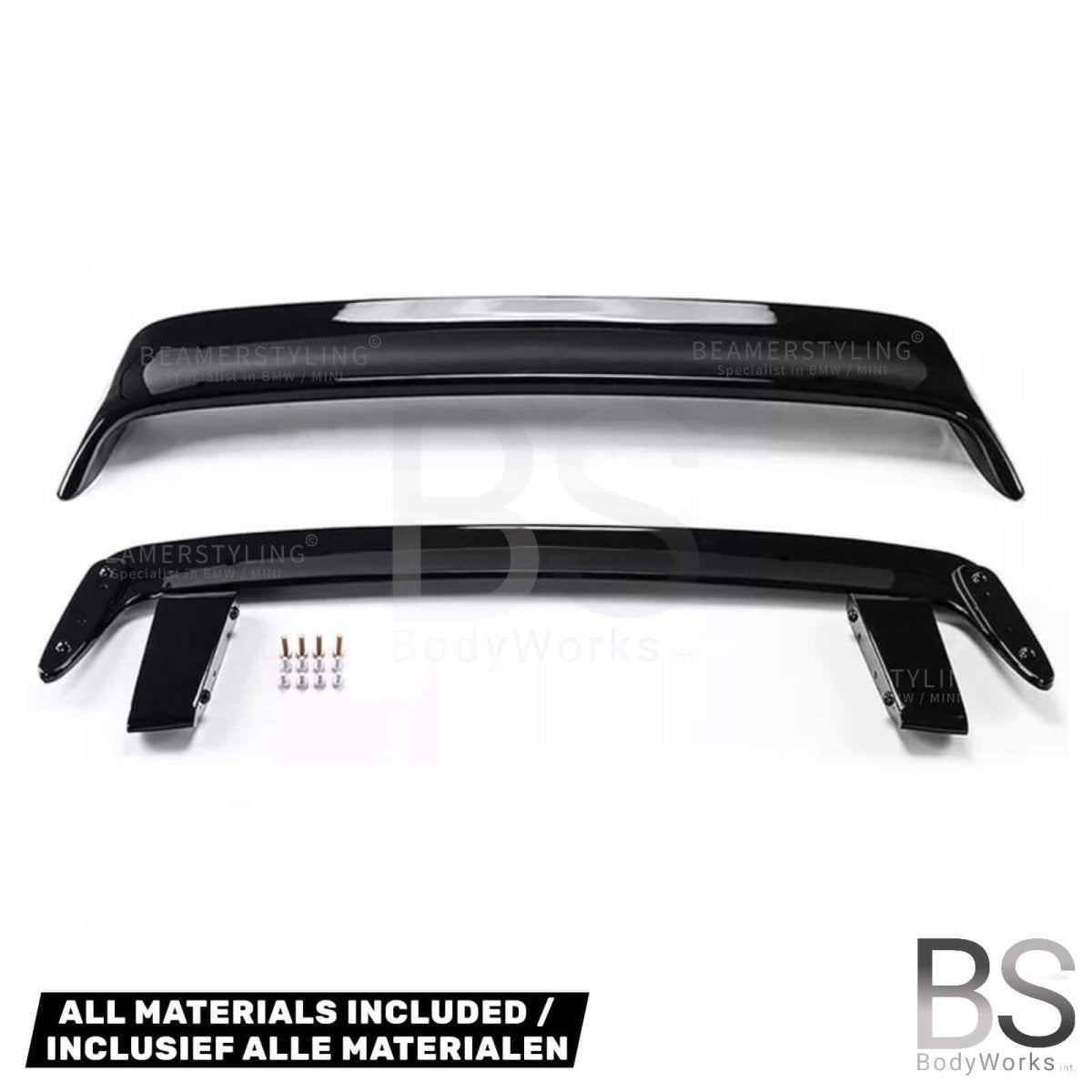 Spoiler - BMW 5 Serie E39 Sedan - Hamann Style - Hoogglans Zwart | 95 - 03 - Beamerstyling.nl