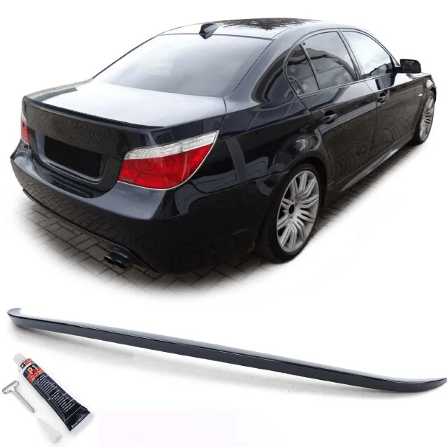 Spoiler - BMW 5 Serie E60 Sedan - Sport Optiek - Hoogglans Zwart - Beamerstyling.nl