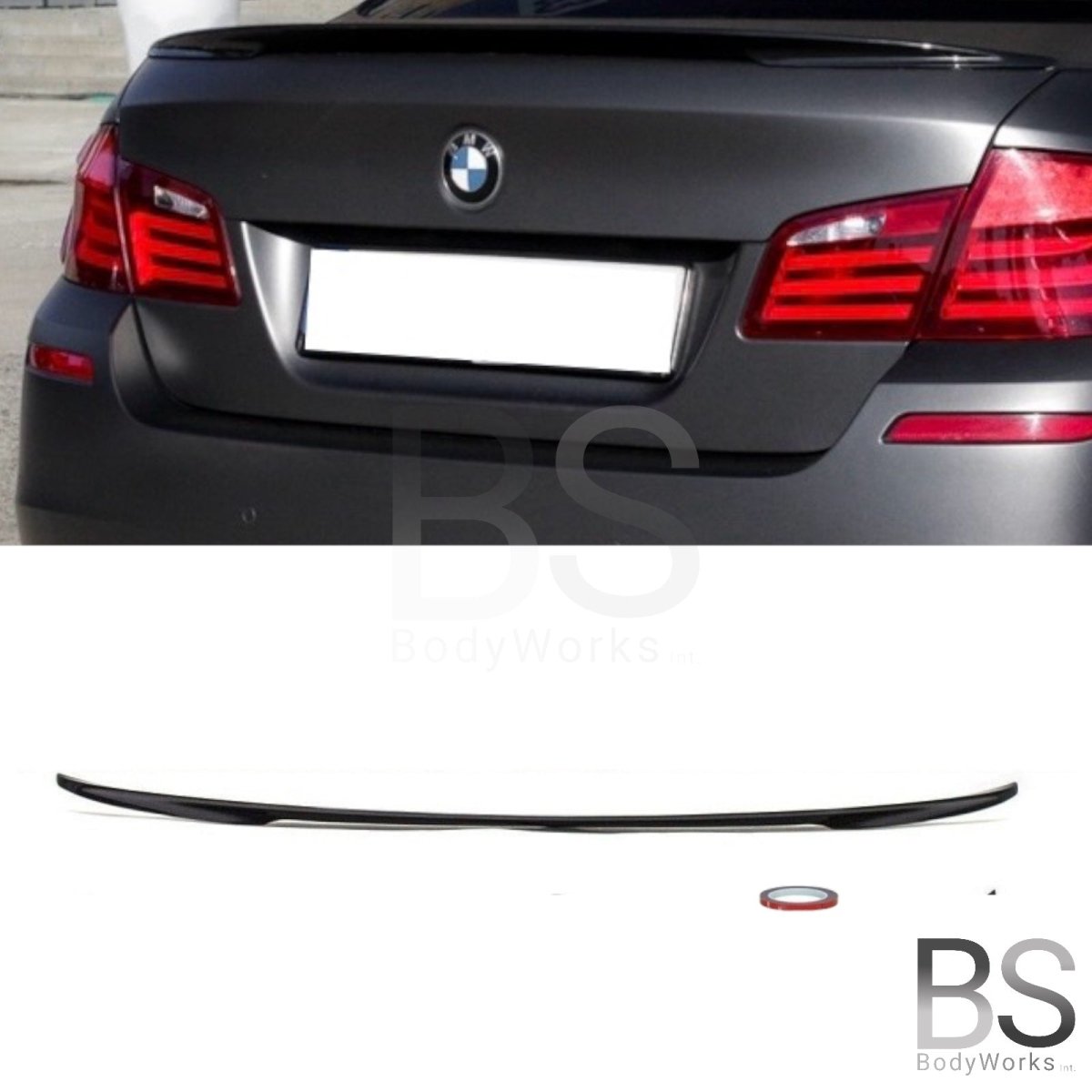 Spoiler - BMW F10 Sedan - M Performance Look - 668 Hoogglans Zwart | 10-17 - Beamerstyling.nl