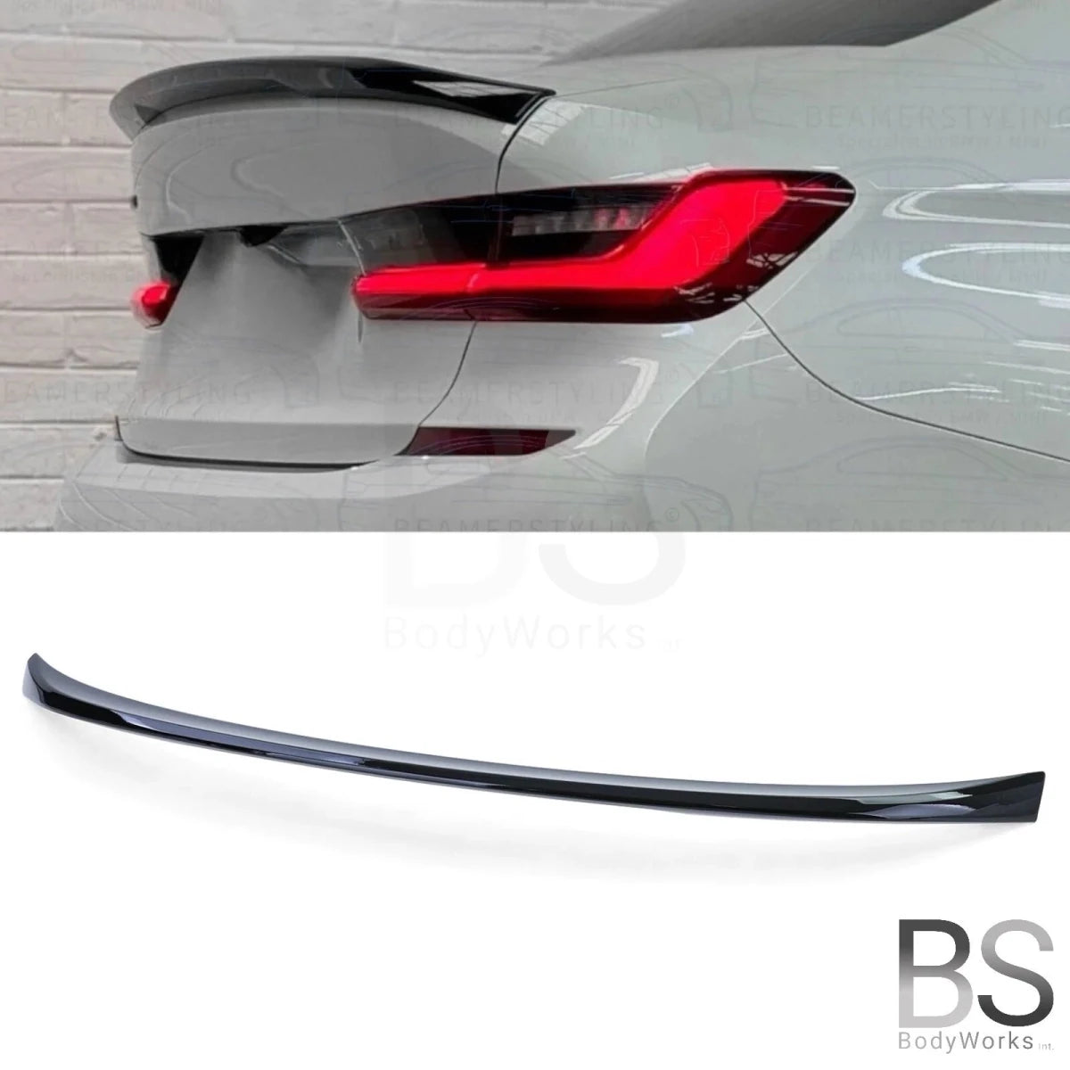 Spoiler - BMW G20 Sedan - M Performance look - Hoogglans zwart | 19 - 25 - Beamerstyling.nl
