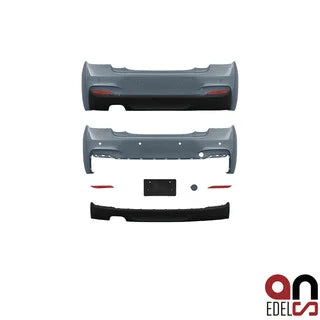 BMW 2 Serie M Sport Look Achterbumper F22 / F23 — 2 Uitlaat Uitsparingen Links