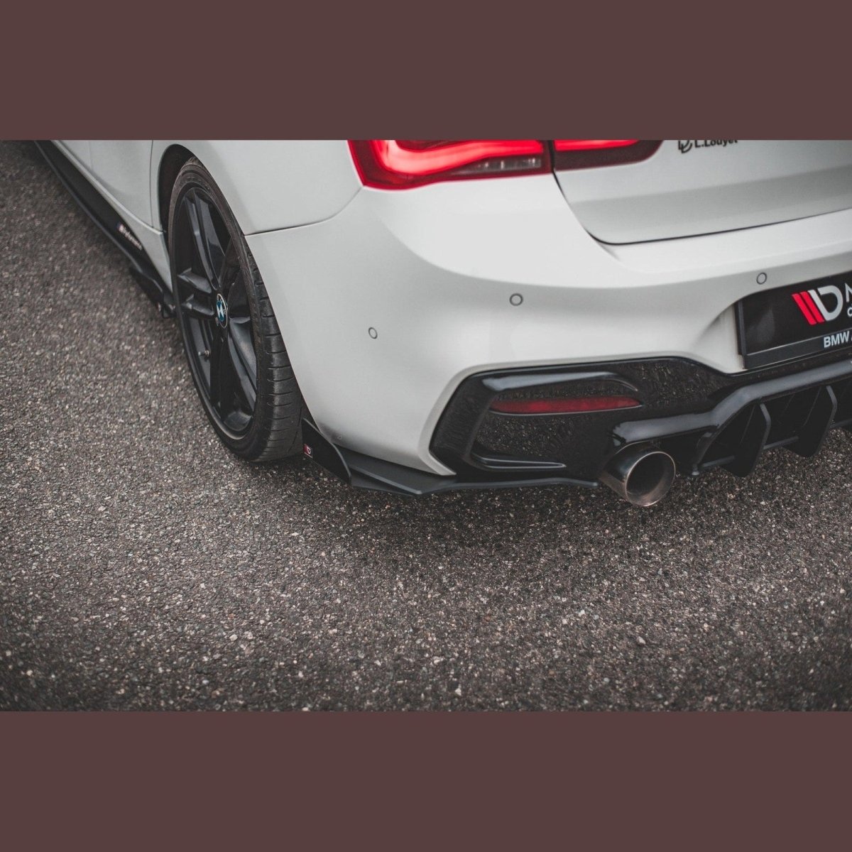 Street Pro Achterbumper Splitters V3 + Vinnen - BMW F20LCI / F21LCI - M Pakket - Maxton Design | 2015 - 2019 - Beamerstyling.nl