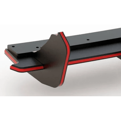 Street Pro Diffuser - BMW M5 F90 - Maxton Design — Zwart / 2X Rood - Beamerstyling.nl