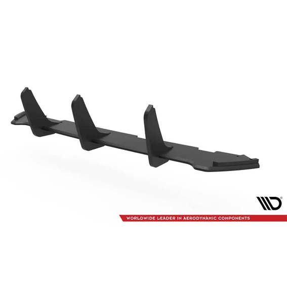 Street Pro Diffuser - BMW M5 F90 - Maxton Design — Zwart / 2X Rood - Beamerstyling.nl