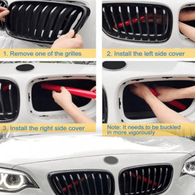 Strut Bar BekLEDing - Voor BMW - 330Mm / 285Mm | 3 Kleuren — Blauw / 330Mm X 25Mm - Beamerstyling.nl