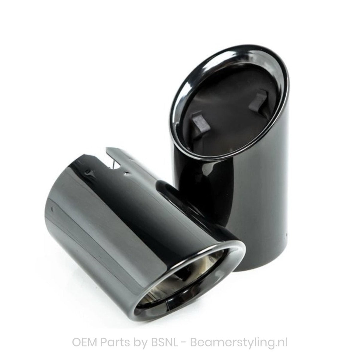 Uitlaat Sierstukken - BMW G20/G21 - Black/Chrome - 318I 320I 330I 330D 330E | Origineel BMW - Beamerstyling.nl