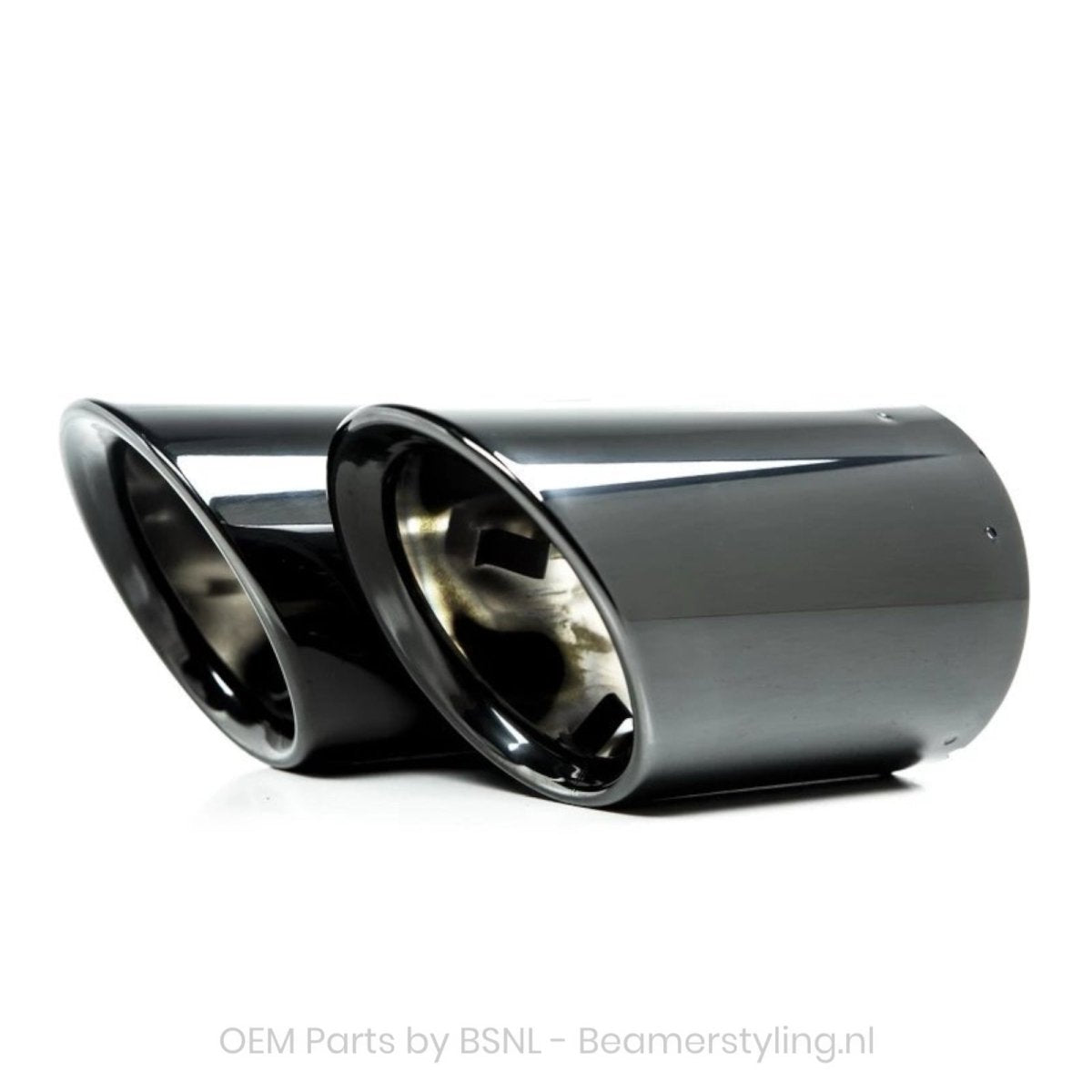 Uitlaat Sierstukken - BMW G20/G21 - Black/Chrome - 318I 320I 330I 330D 330E | Origineel BMW - Beamerstyling.nl