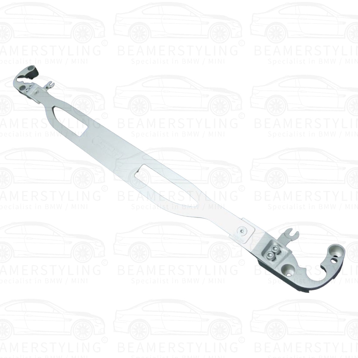 Veerpootbrug - BMW E81 E87 E82 E88 E90 E91 E92 E93 - Voorzijde - Gepolijst Aluminium | Spr - Beamerstyling.nl