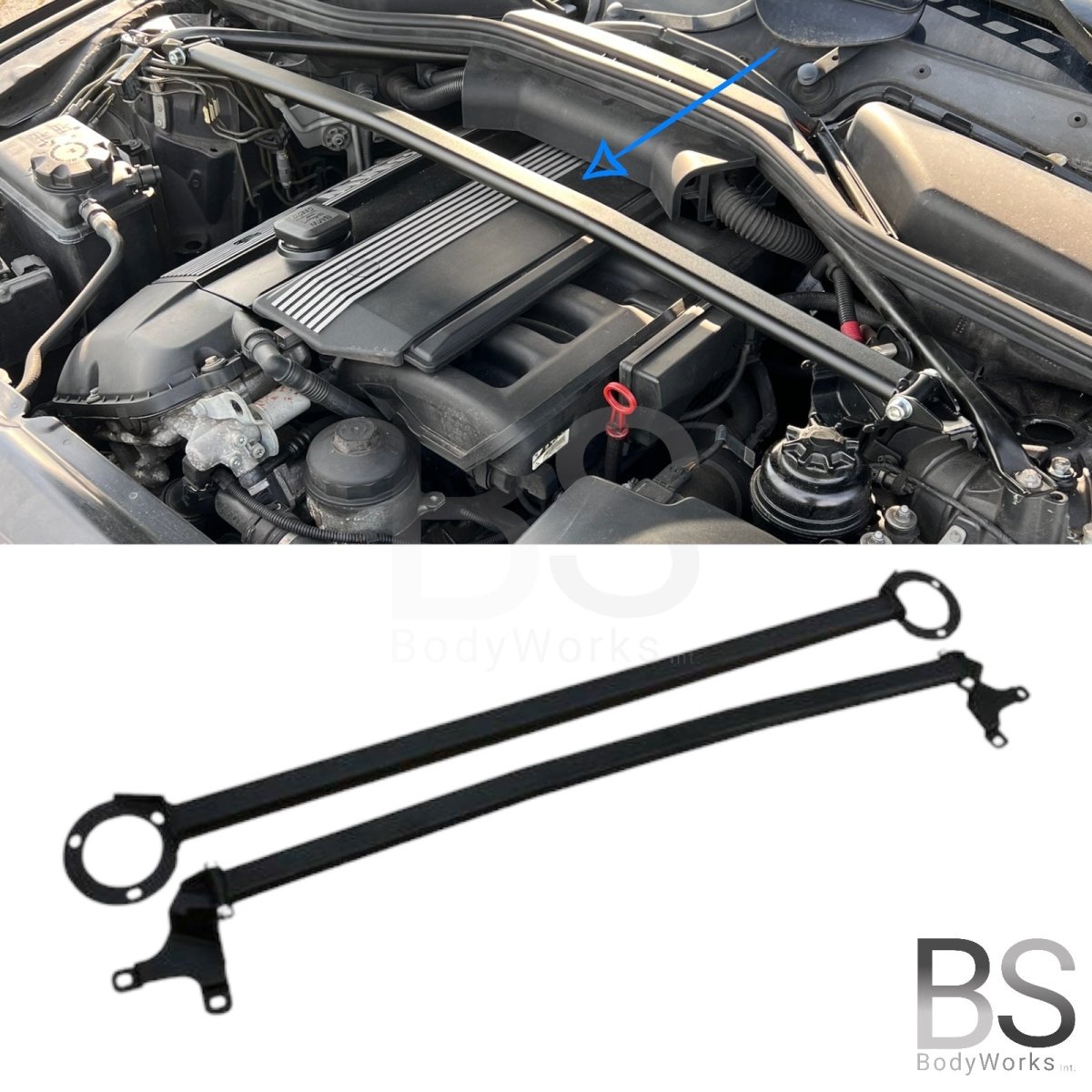 Veerpootbrug Set - BMW 5 Serie E60 Sedan - Voor + Achter | 03 - 10 - Beamerstyling.nl