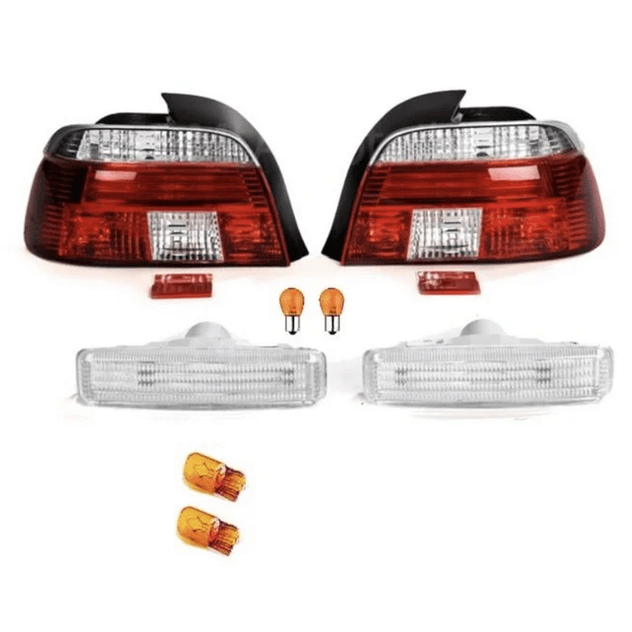 Verlichting Set Achterlichten + Zij-Knippers Facelift Look BMW 5 Serie E39 - Beamerstyling.nl