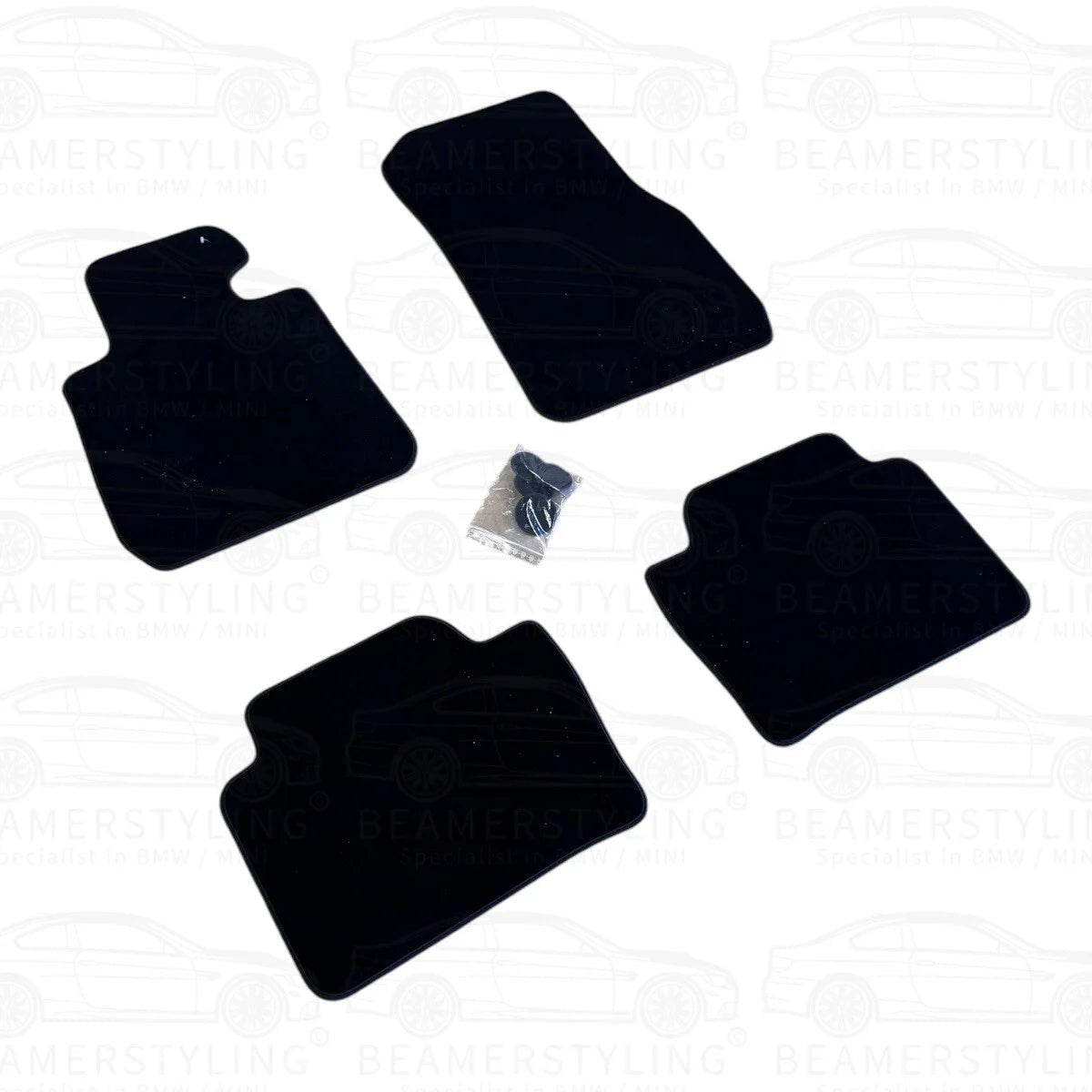 Vloermatten set - BMW 3 Serie F30 / F31 - Premium velours | 2011 - 2019 - Beamerstyling.nl