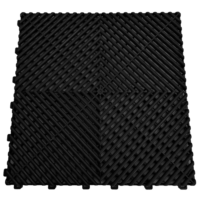 Vloertegels 34X - Klik Tegels - 40X40Cm - Voor Werkplaats / Showroom | Zwart - Beamerstyling.nl